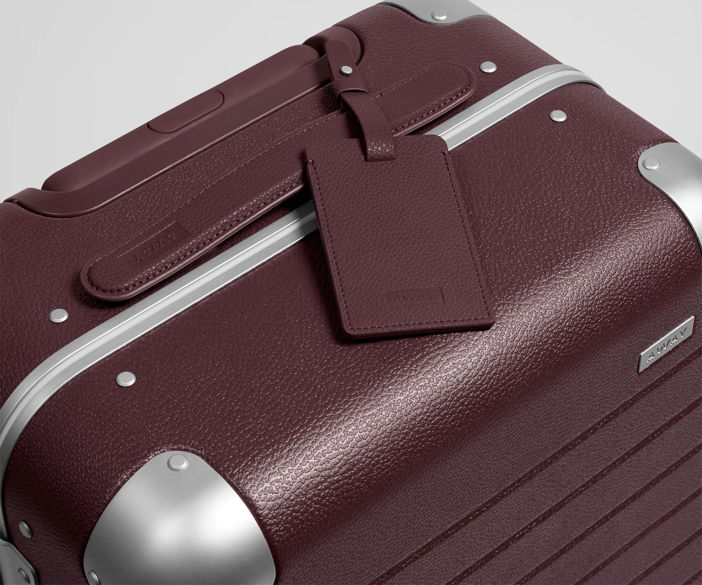 The Aluminum Edge Carry-On in Oxblood Red - Image 7