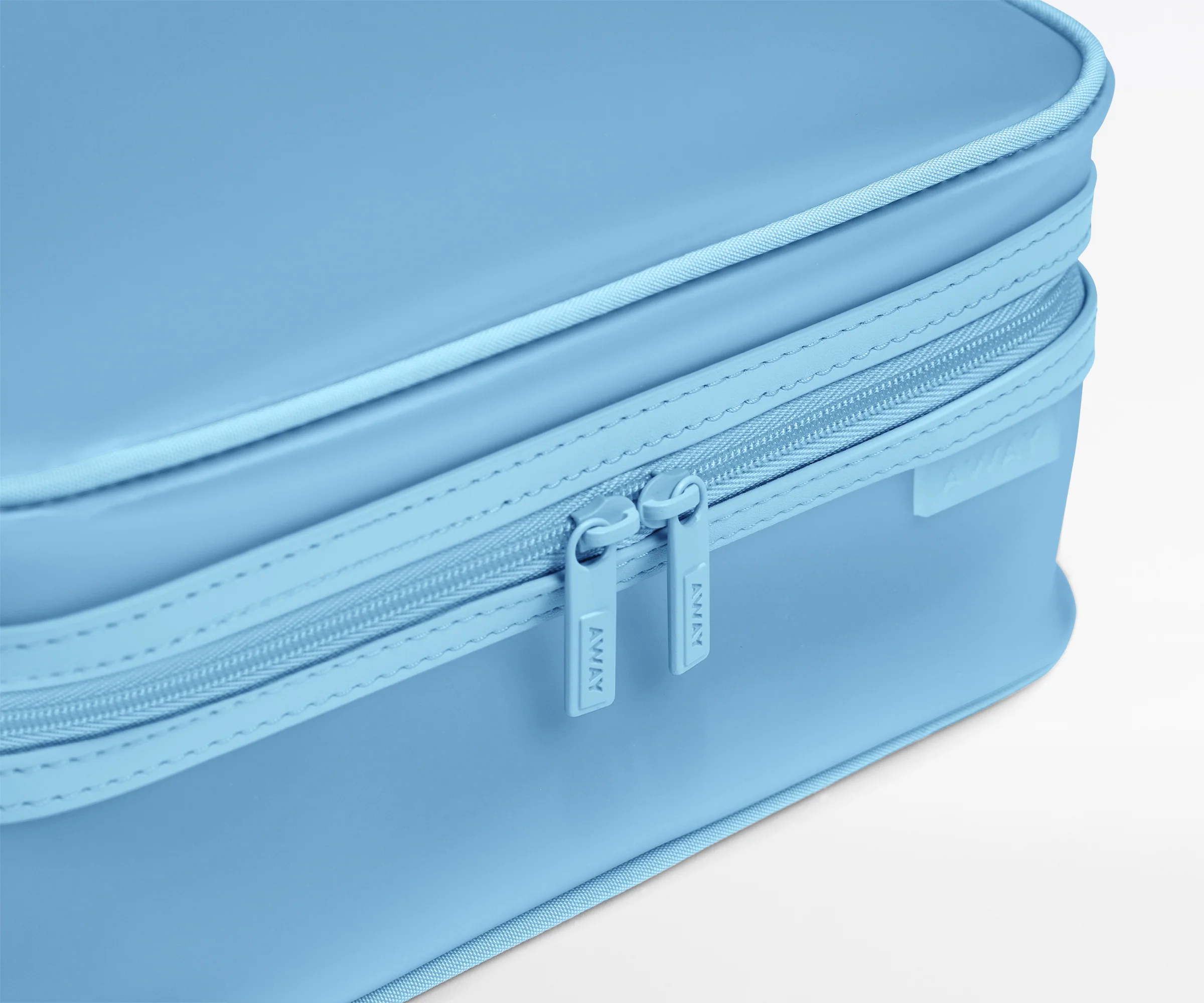 Clear Toiletry Bag in Opal Blue - Image 3