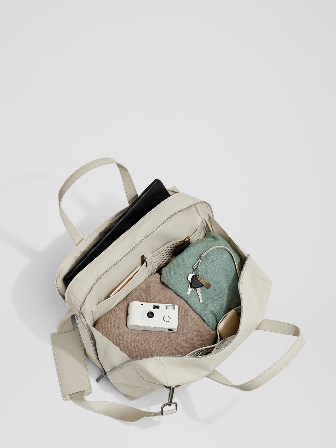 The Everywhere Bag in Salt White Textured Nylon - Image 12