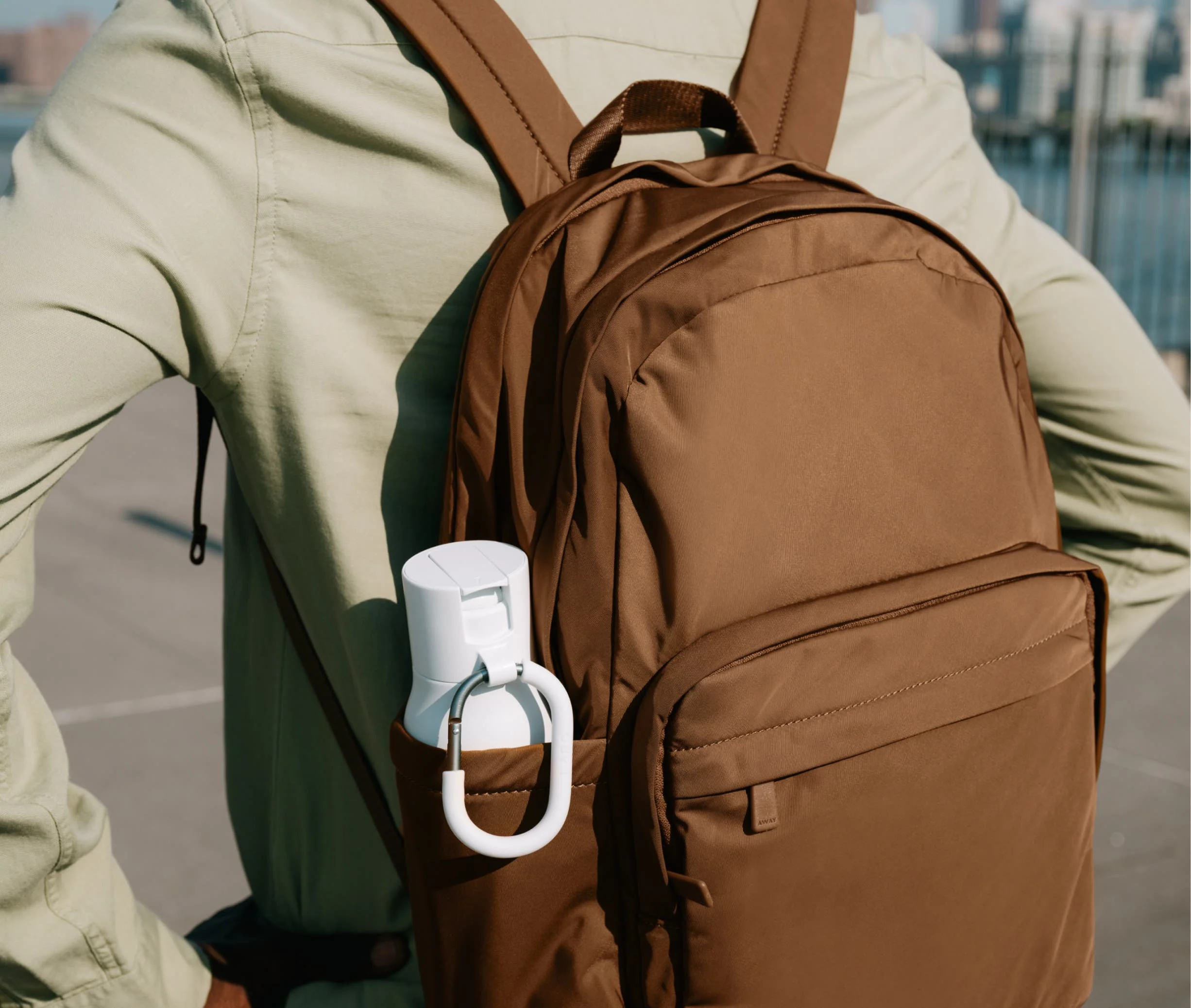 Large Featherlight Backpack in Salt White - Image 7