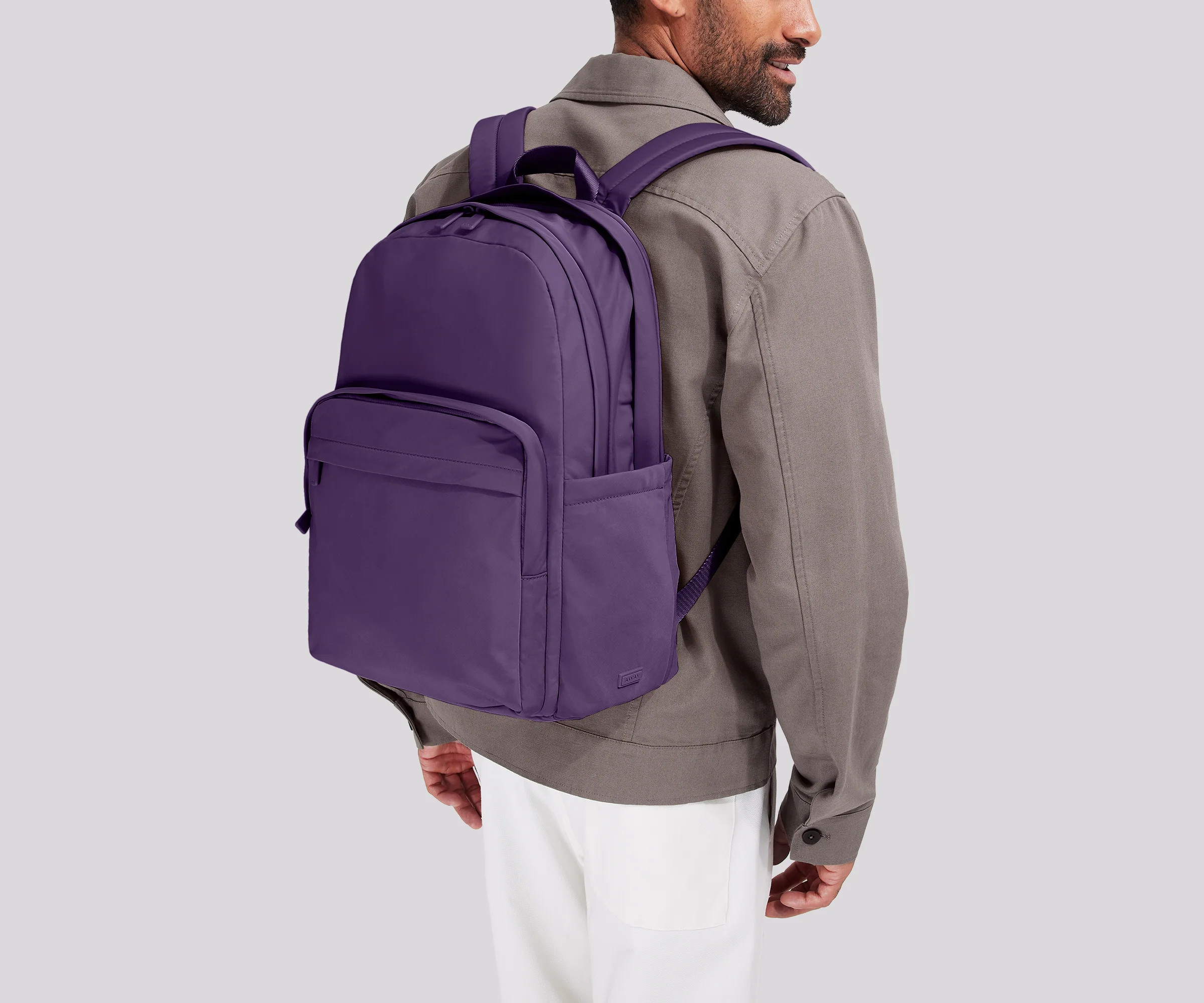 Large Featherlight Backpack in Misty Purple - Image 2