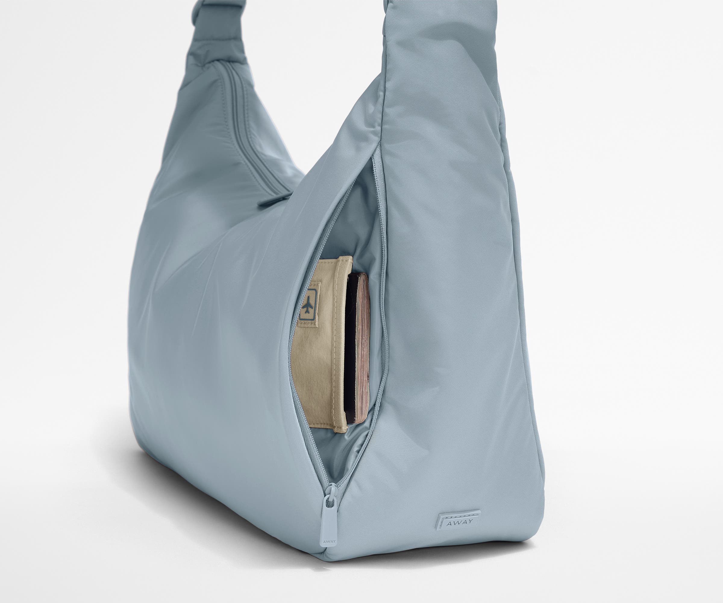 Large Featherlight Crossbody in Arctic Blue - Image 6