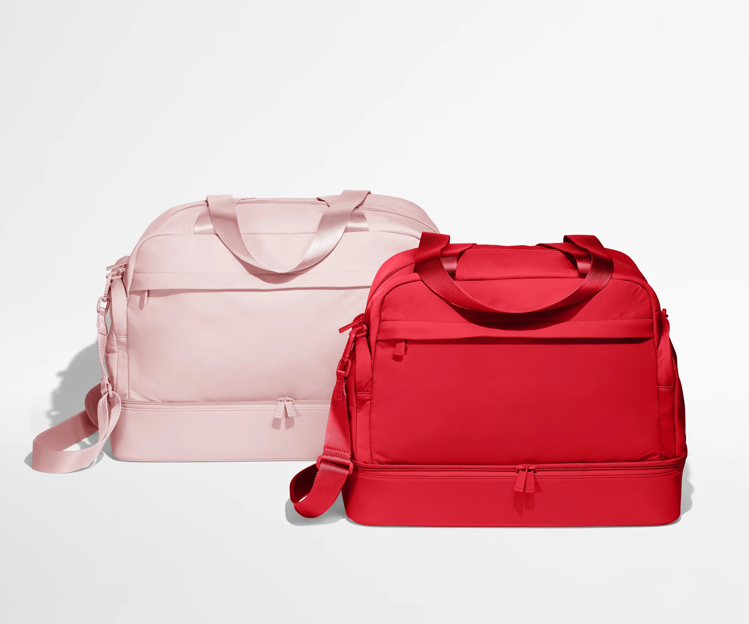 Featherlight Overnight Bag in Cherry Red - Image 8