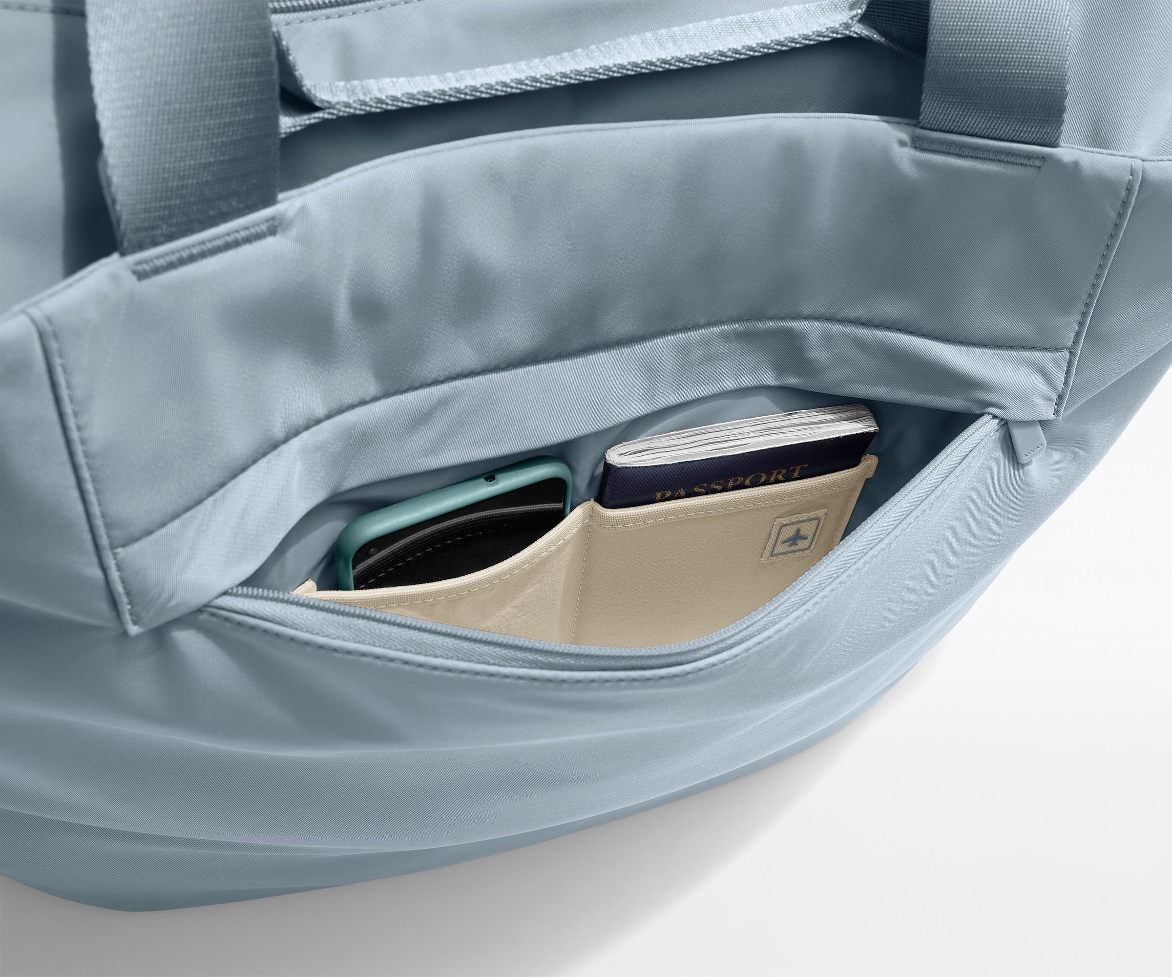 Large Featherlight Tote in Arctic Blue - Image 7