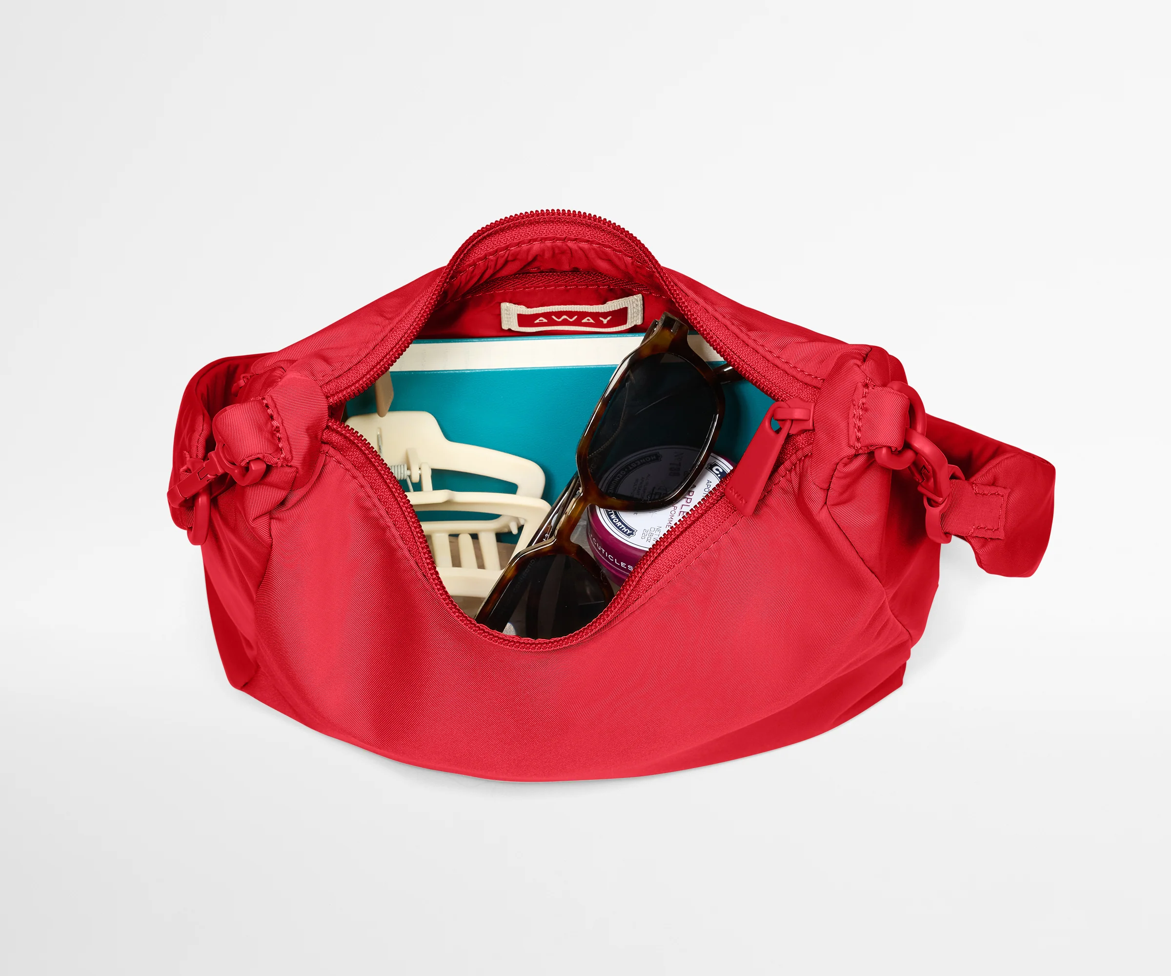 Featherlight Duo Crossbody in Cherry Red - Image 4