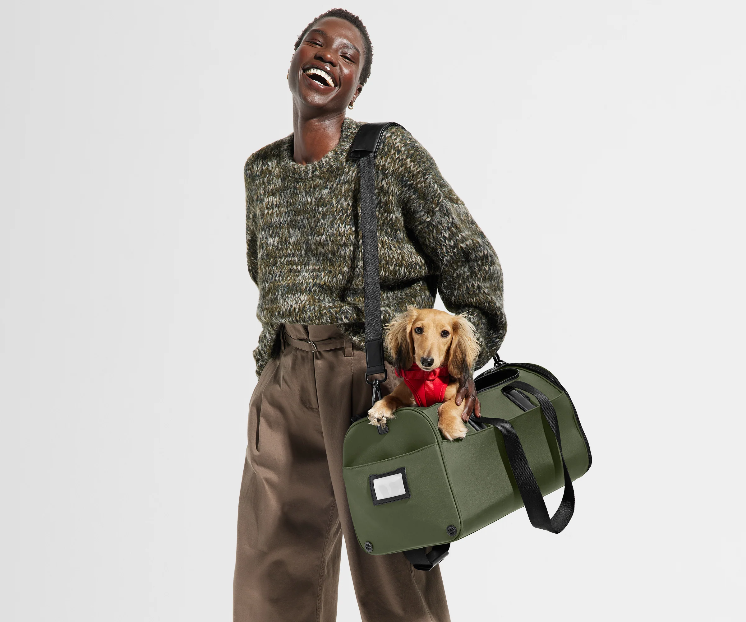 The Pet Carrier in Olive Green - Image 3