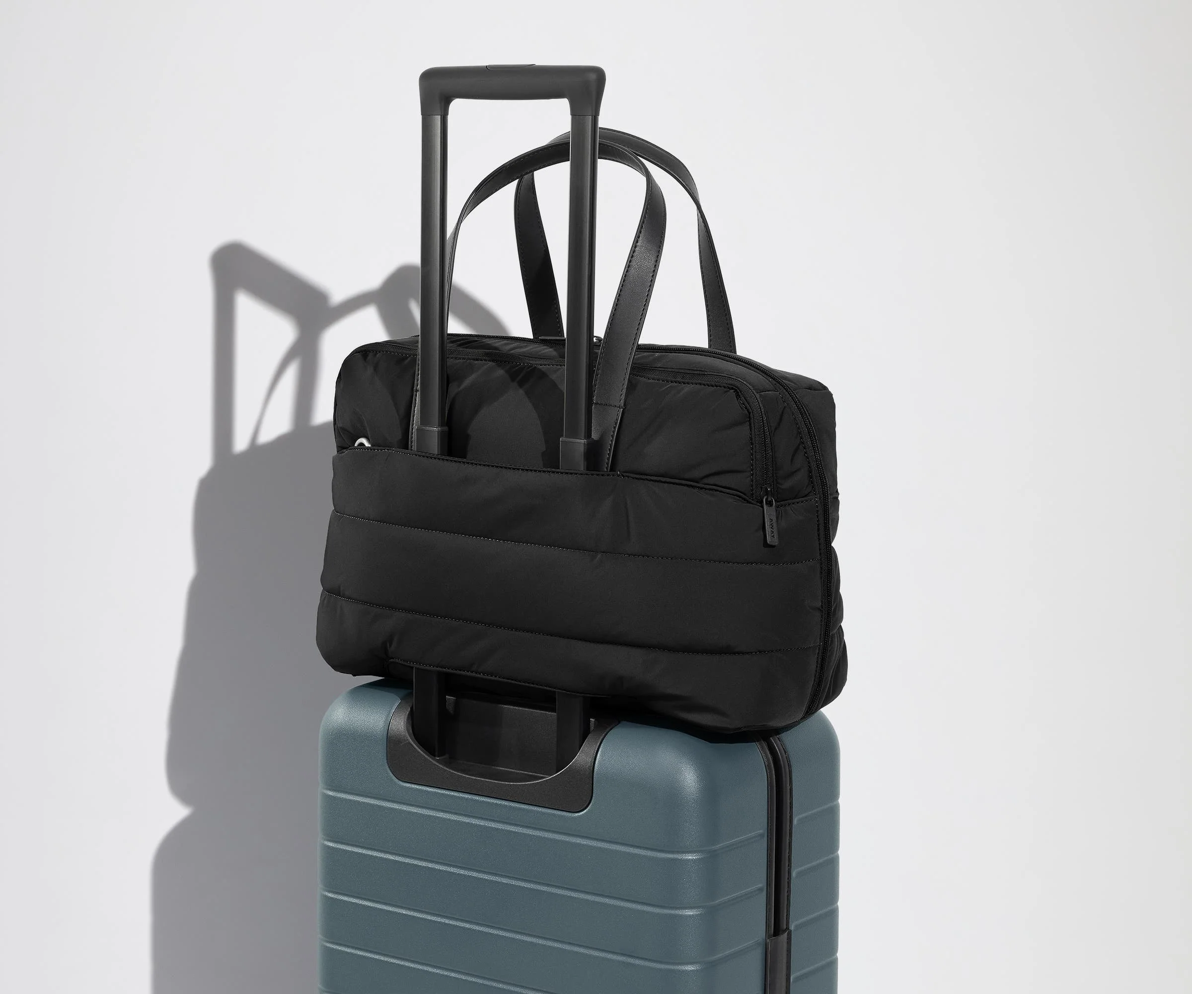 The Quilted Everywhere Bag in Jet Black - Image 6
