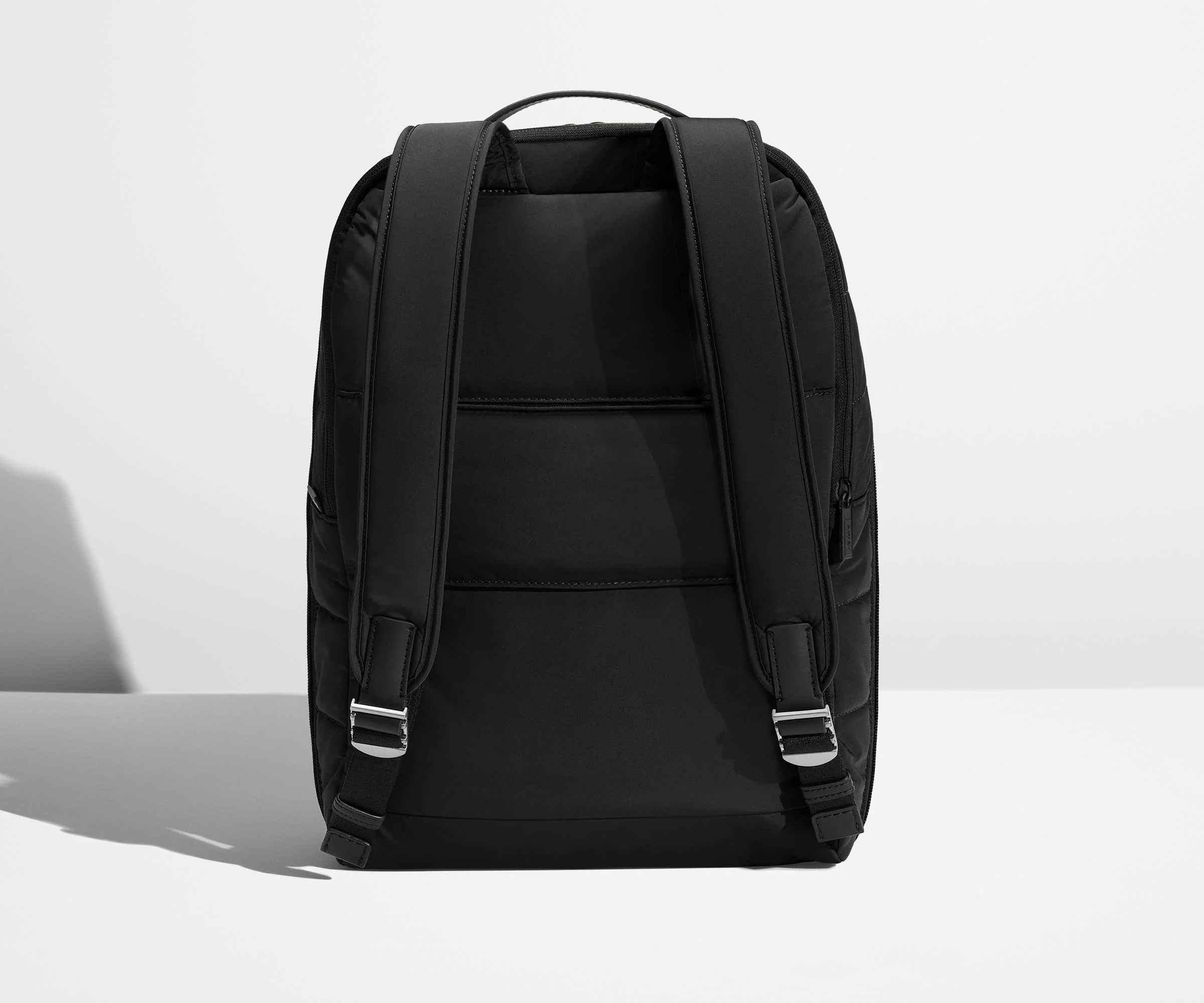 The Quilted Everywhere Zip Backpack in Jet Black - Image 2