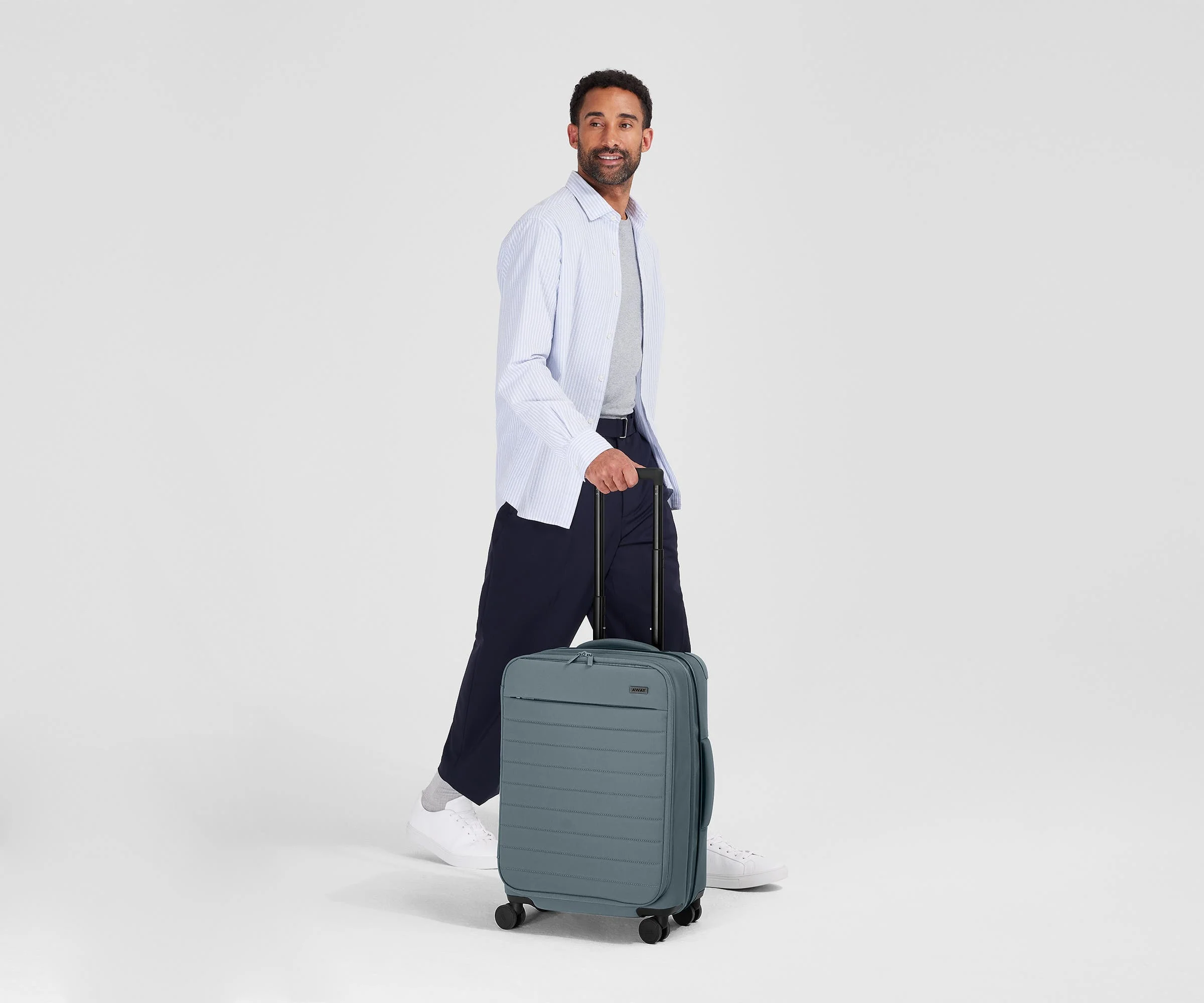 The Softside Bigger Carry-On in Coast Blue - Image 4