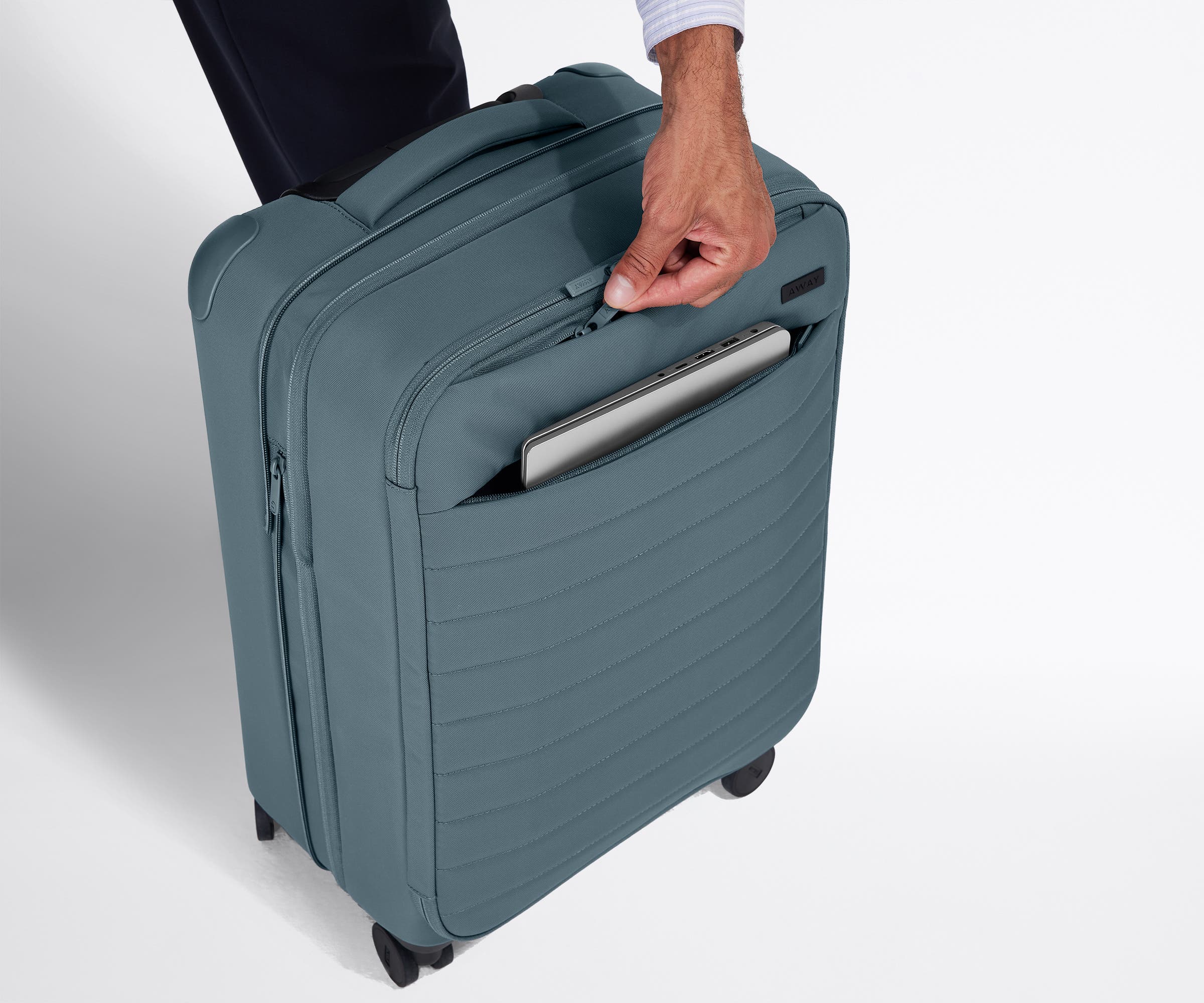 The Softside Bigger Carry-On in Coast Blue - Image 6