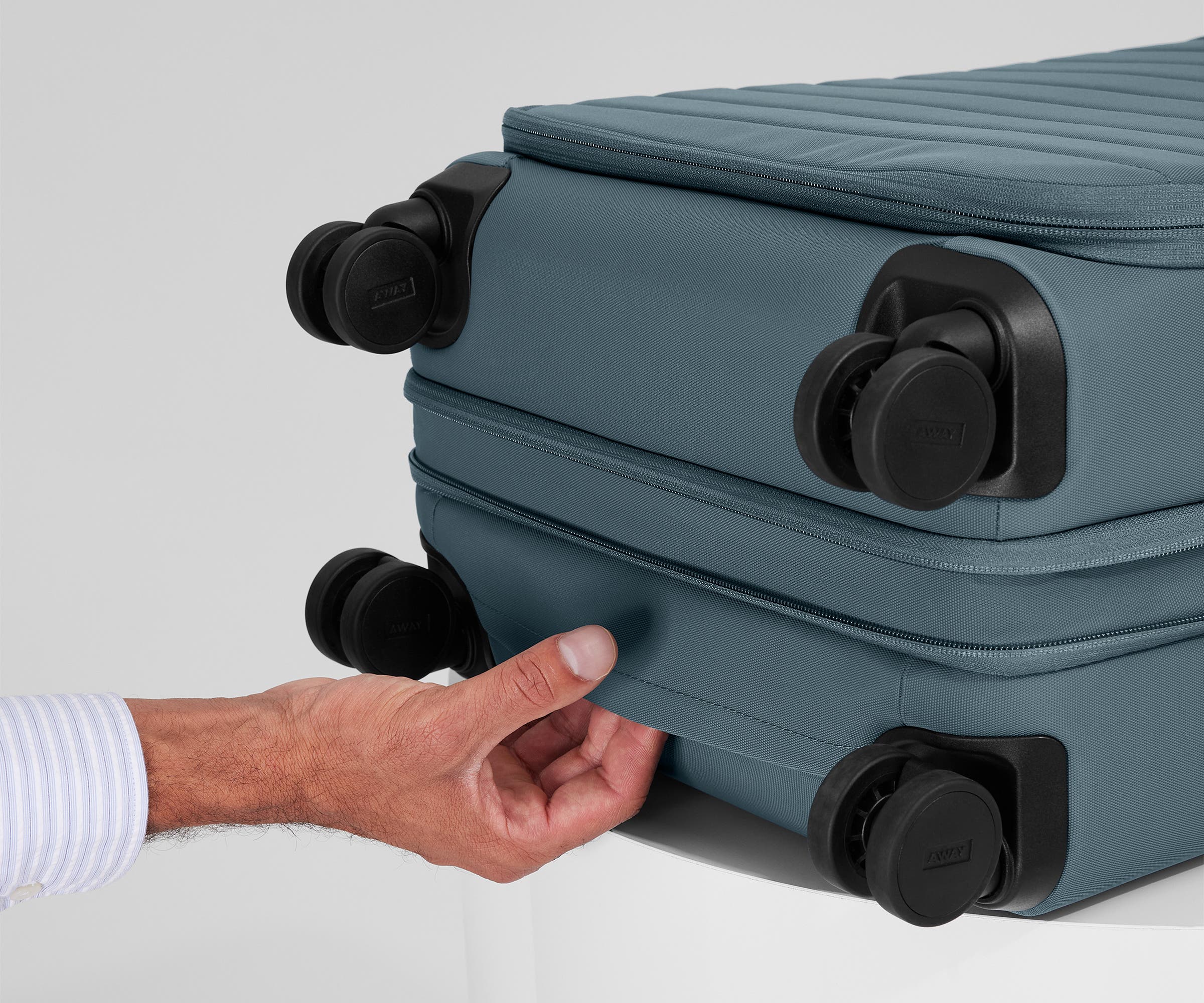 The Softside Bigger Carry-On in Coast Blue - Image 9