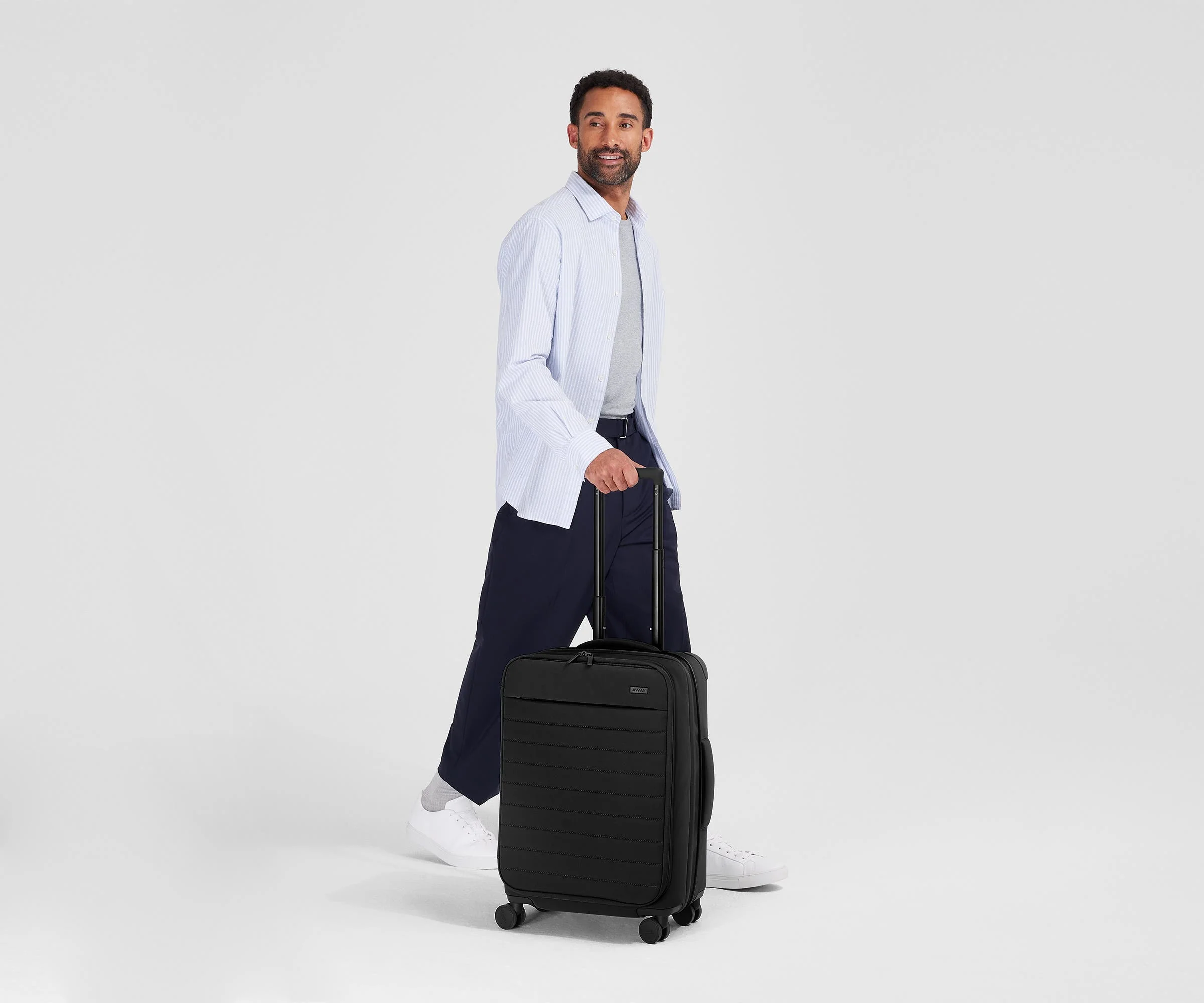 The Softside Bigger Carry-On in Jet Black - Image 4