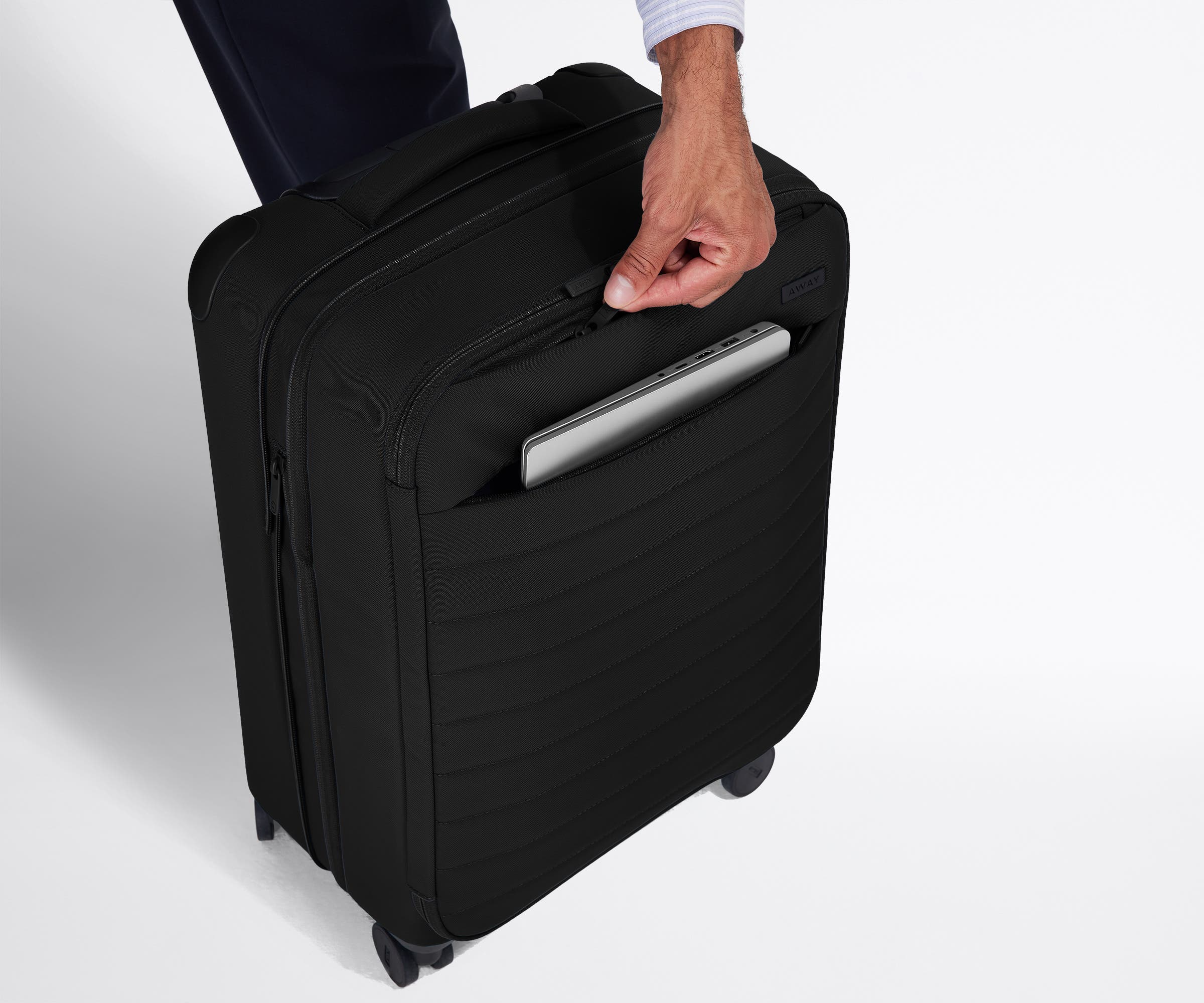 The Softside Bigger Carry-On in Jet Black - Image 6