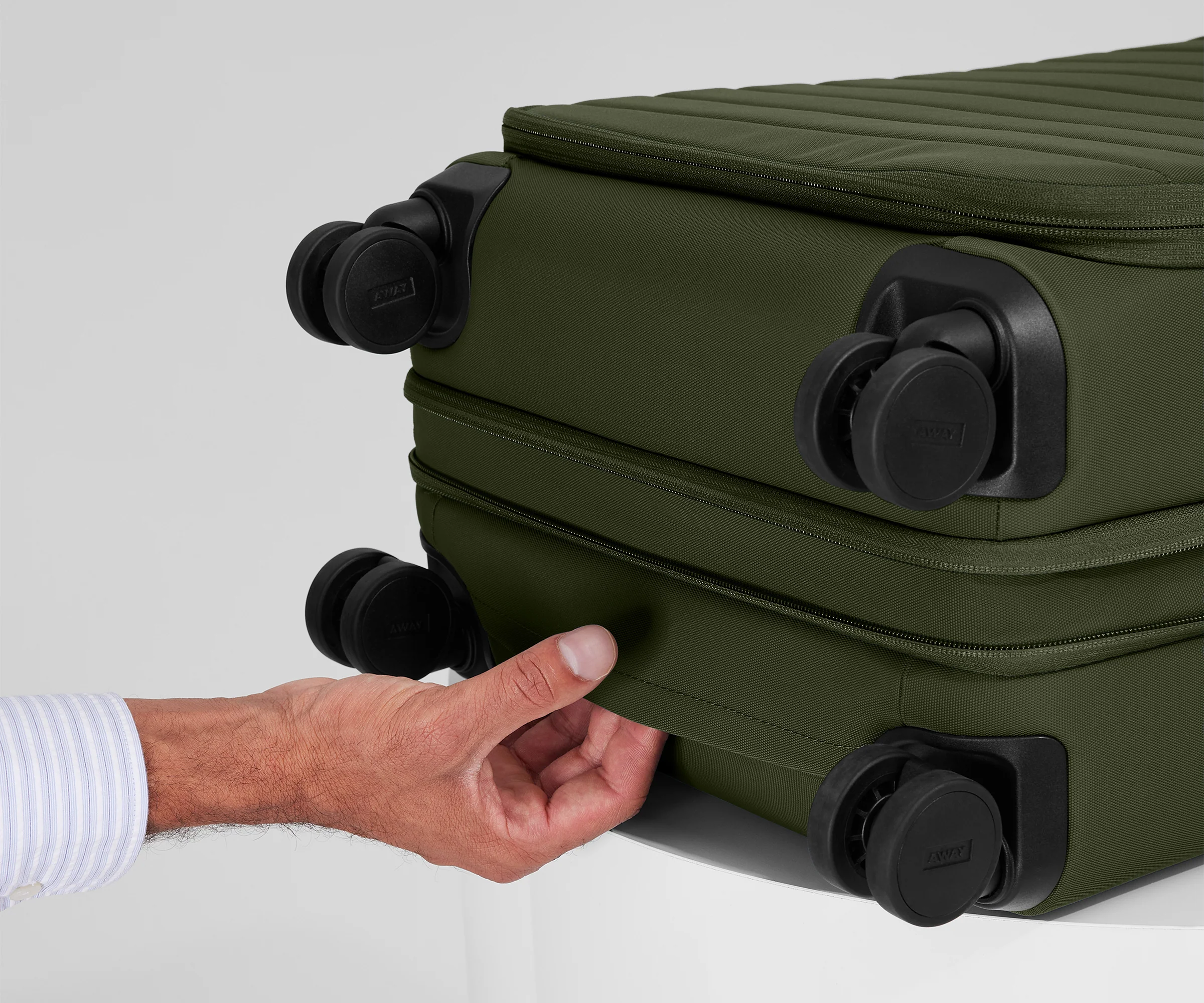The Softside Bigger Carry-On in Olive Green - Image 8