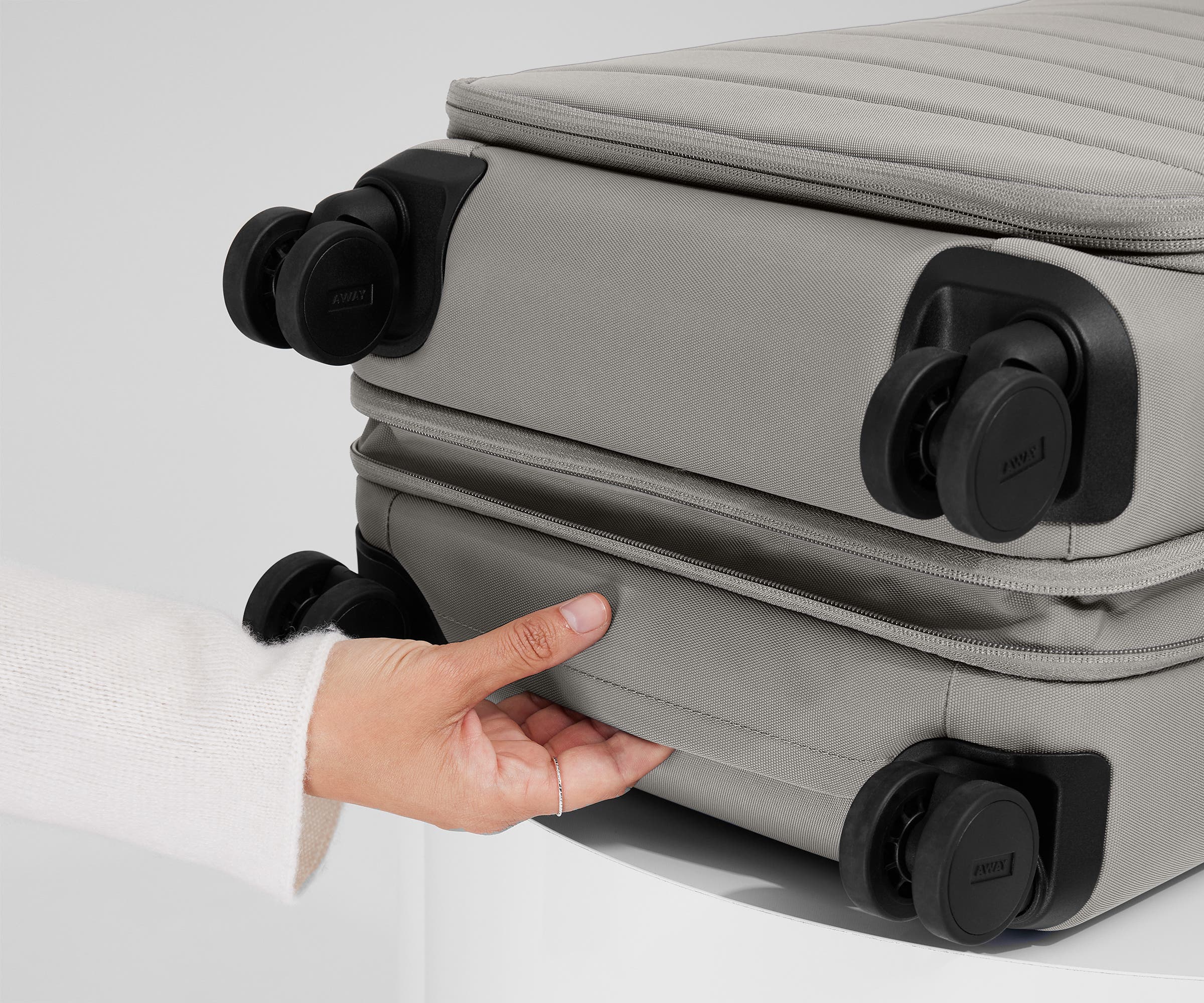 The Softside Carry-On in Cloud Gray - Image 9