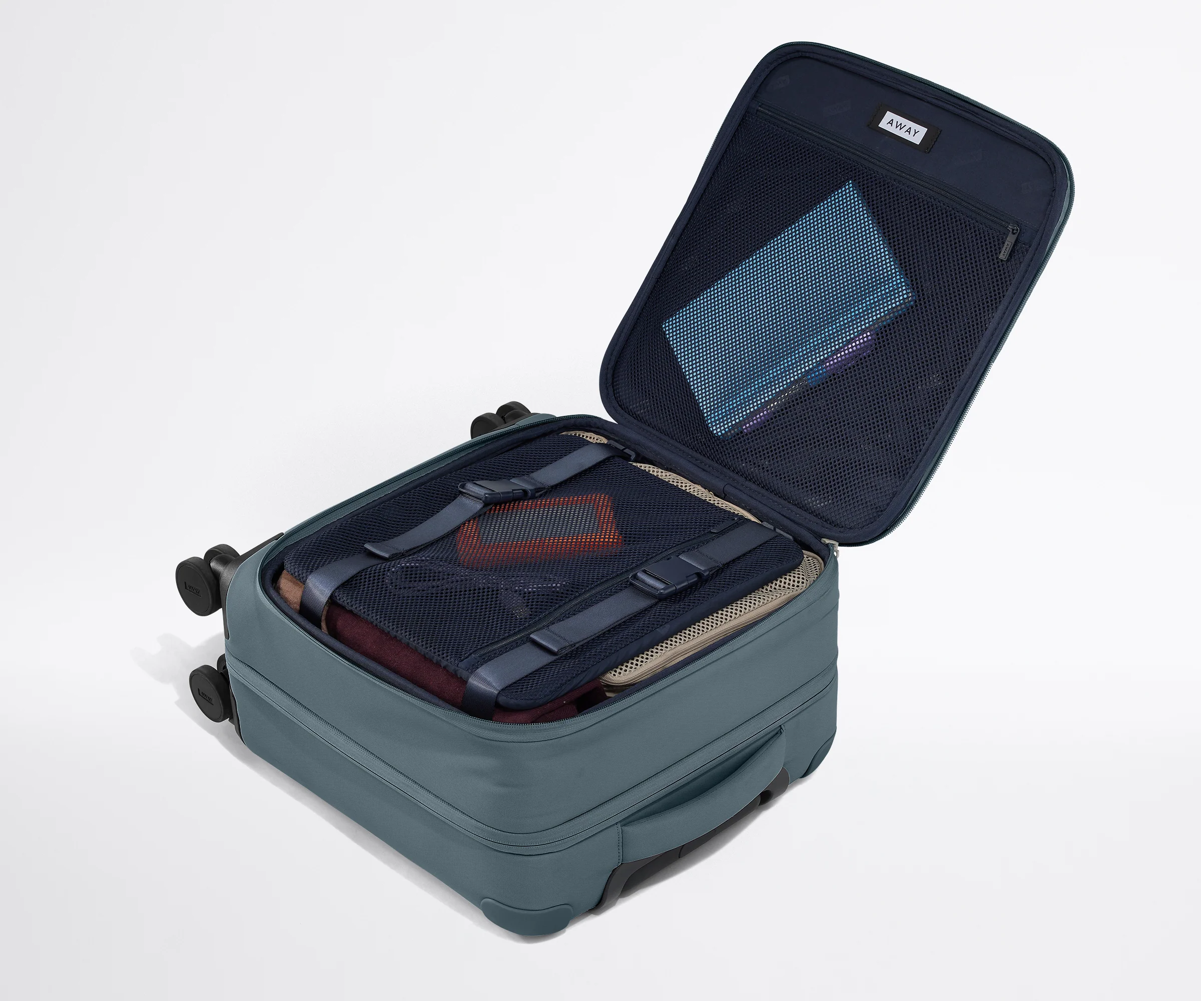 The Softside Compact Carry-On in Coast Blue - Image 4